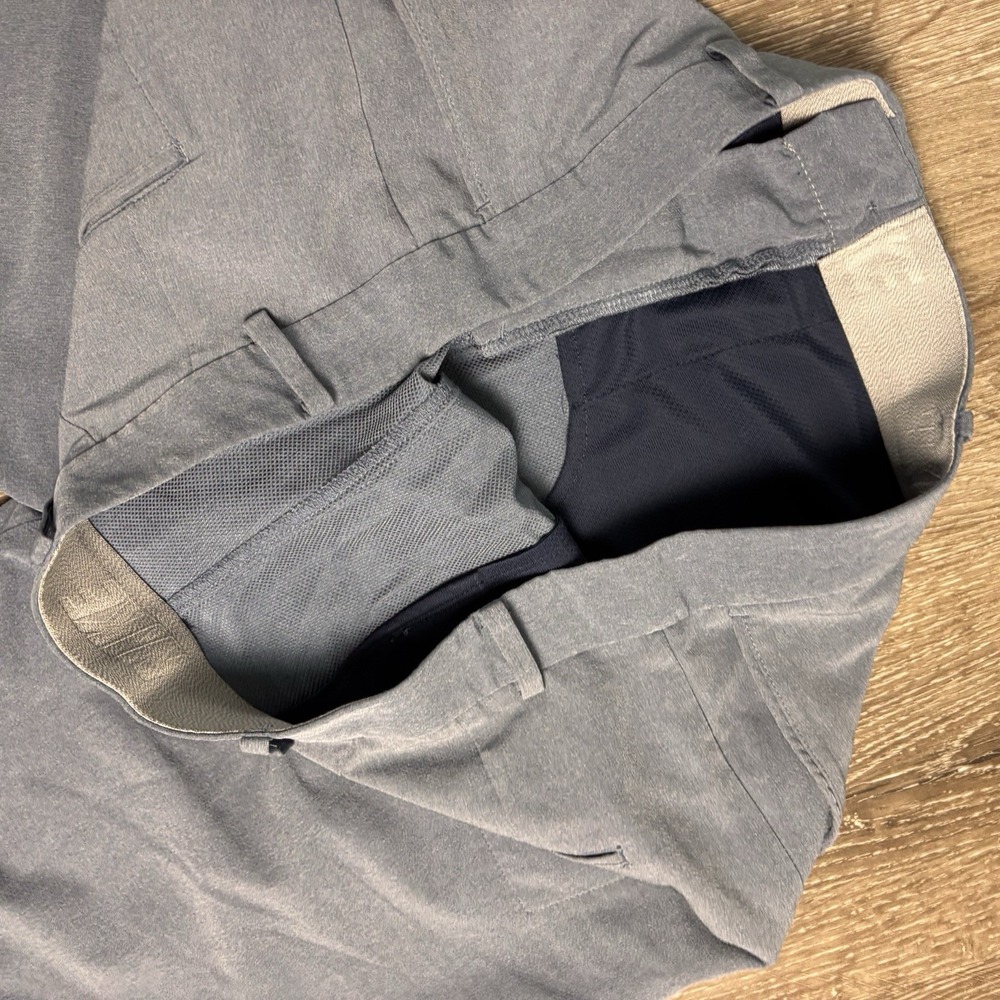 Nike Men's 35 Blue Heather Casual Athleisure DriFit 10" Shorts Stretch - Picture 5 of 10